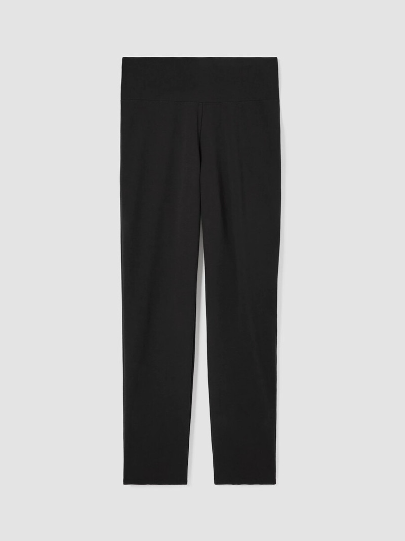 Pima Cotton Stretch Jersey High-Waisted Pant 1
