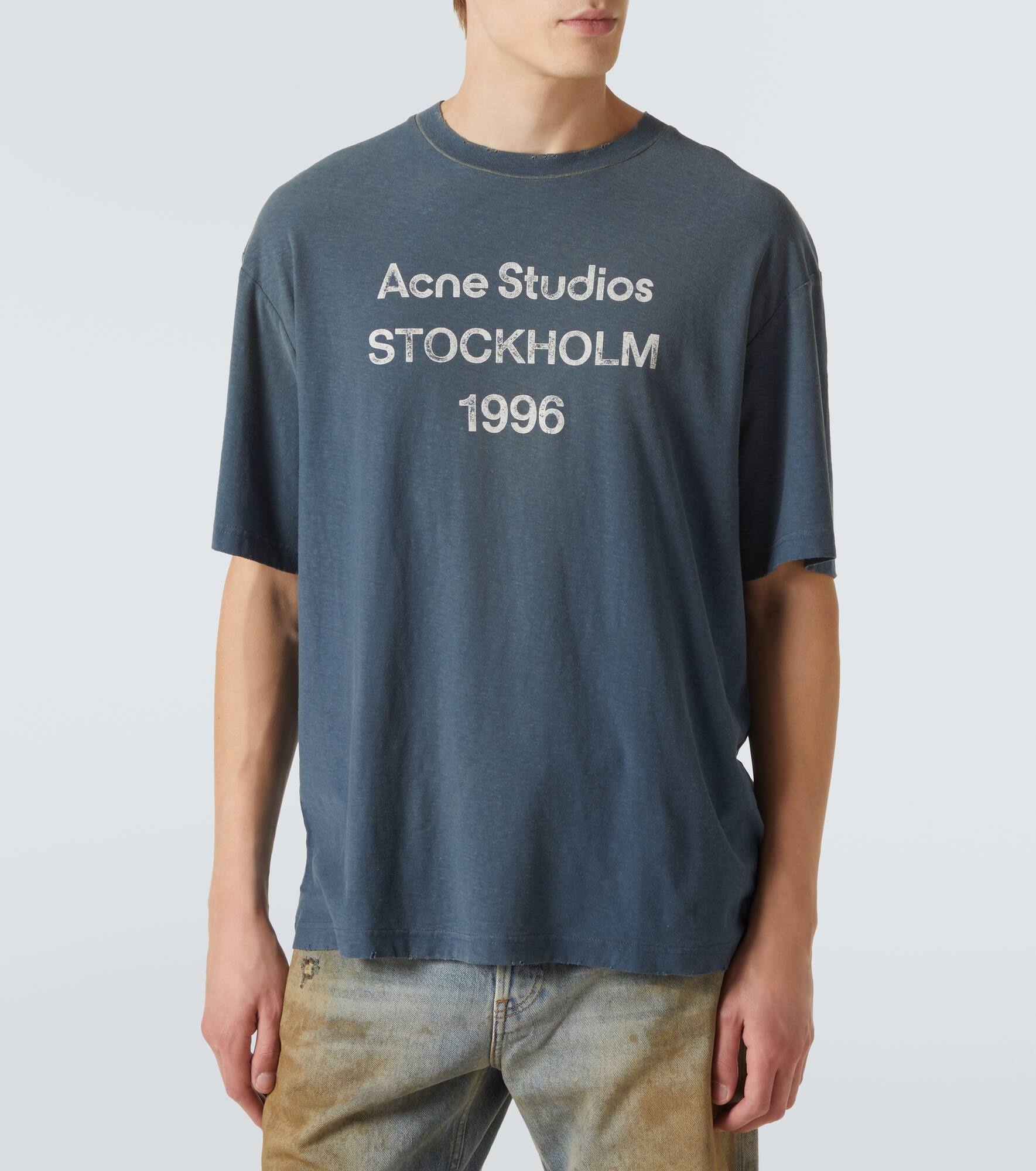 Logo cotton and hemp T-shirt - 3