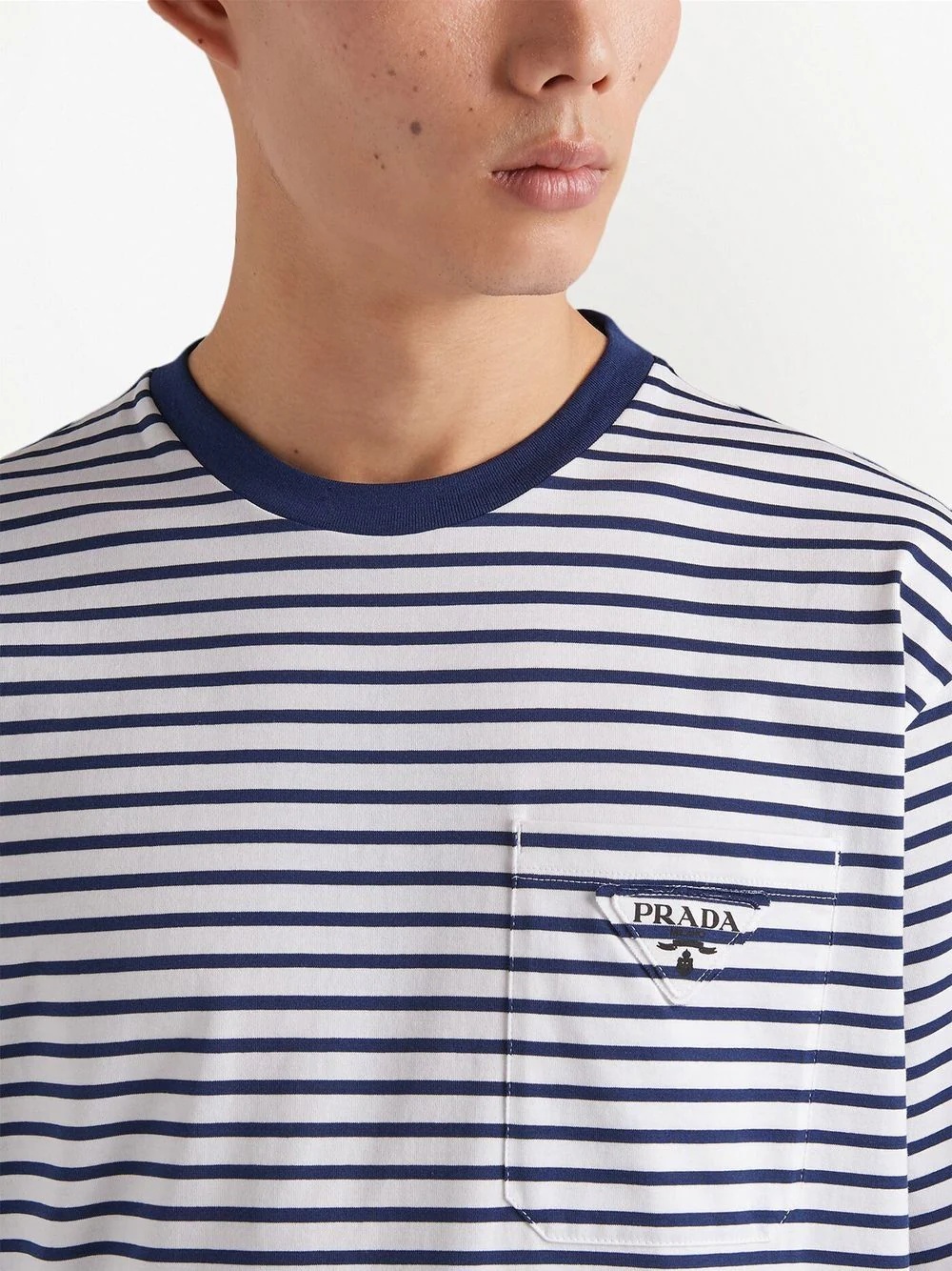 striped triangle-logo T-shirt - 5