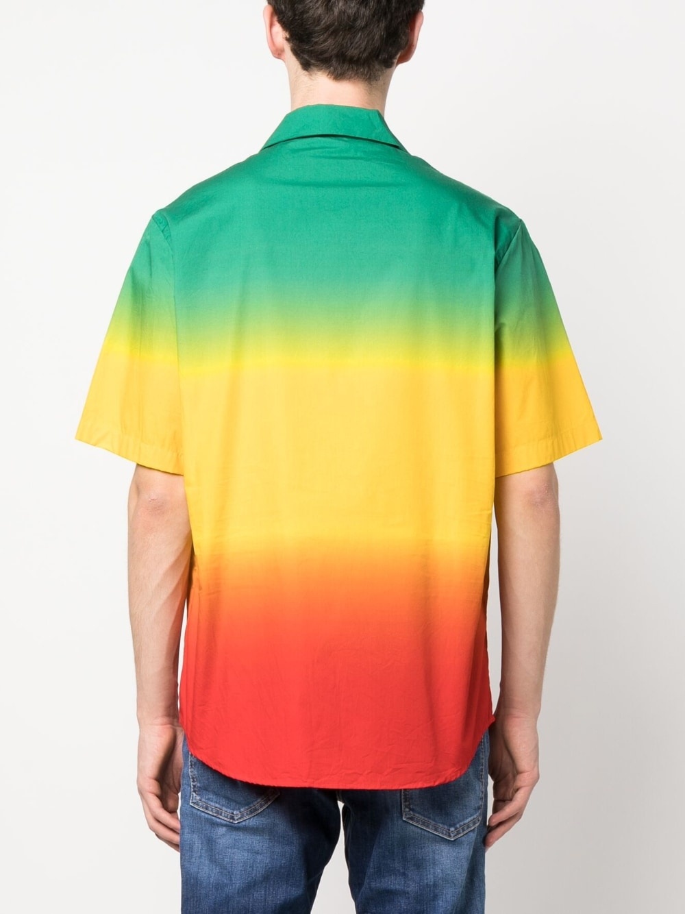 ombré-effect short-sleeve shirt - 4