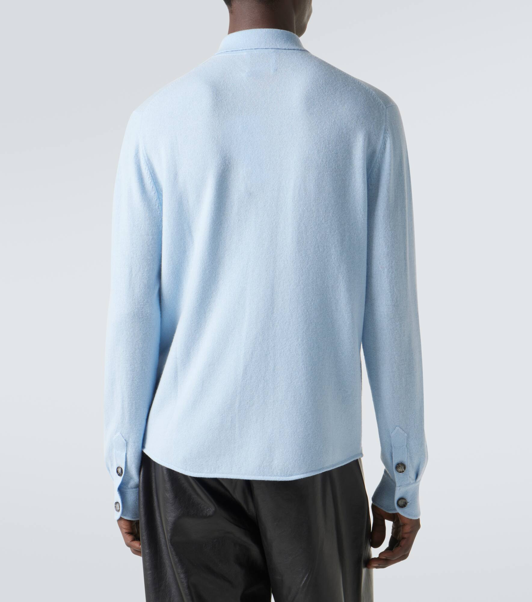 Wool and cashmere overshirt - 4