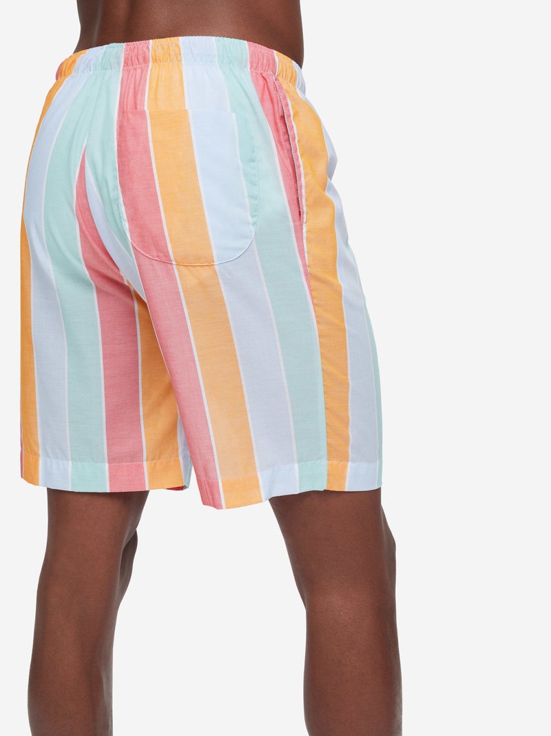 Men's Lounge Shorts Amalfi 18 Cotton Batiste Multi - 7