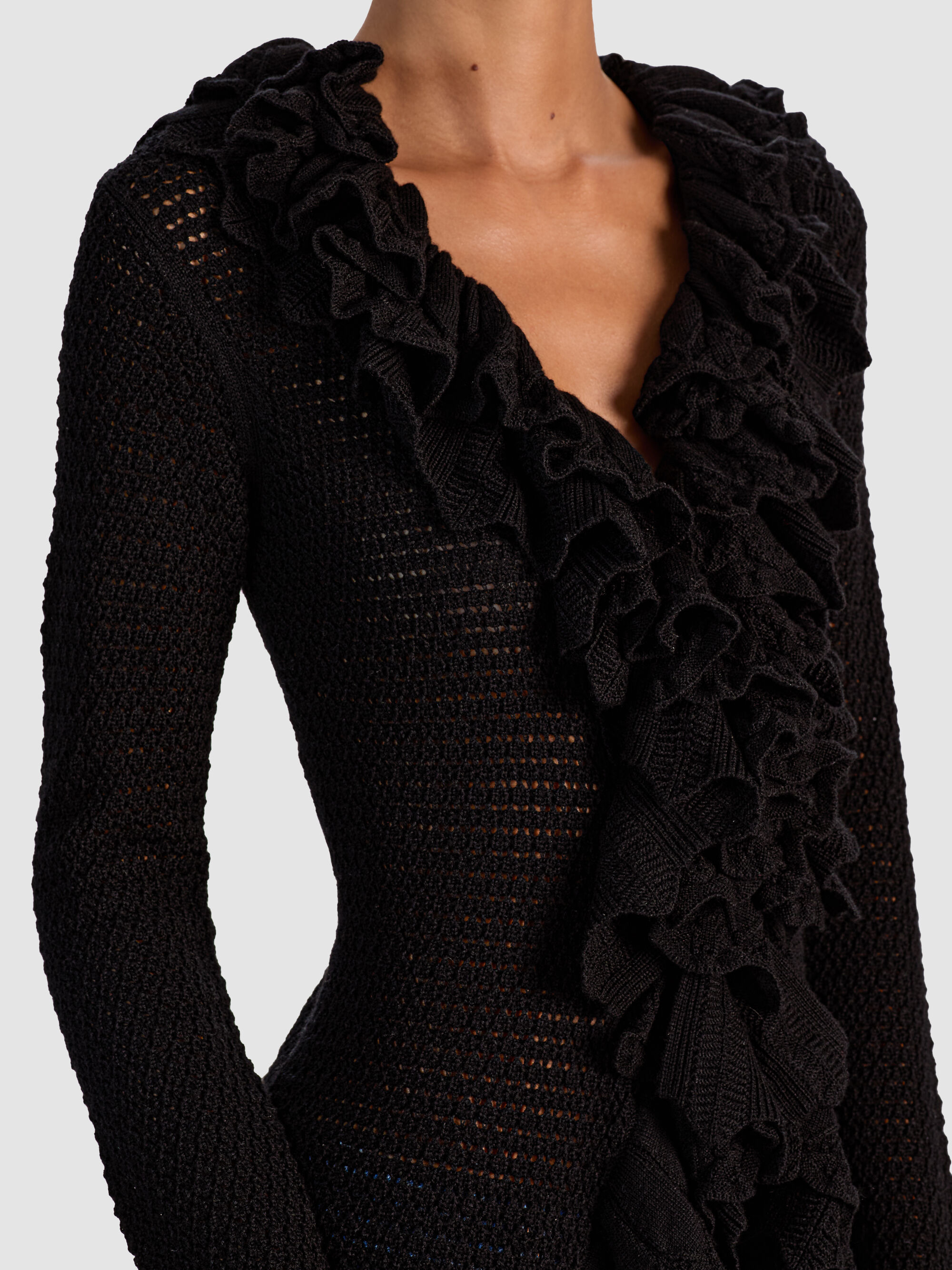 YARA RUFFLE CARDIGAN - 5