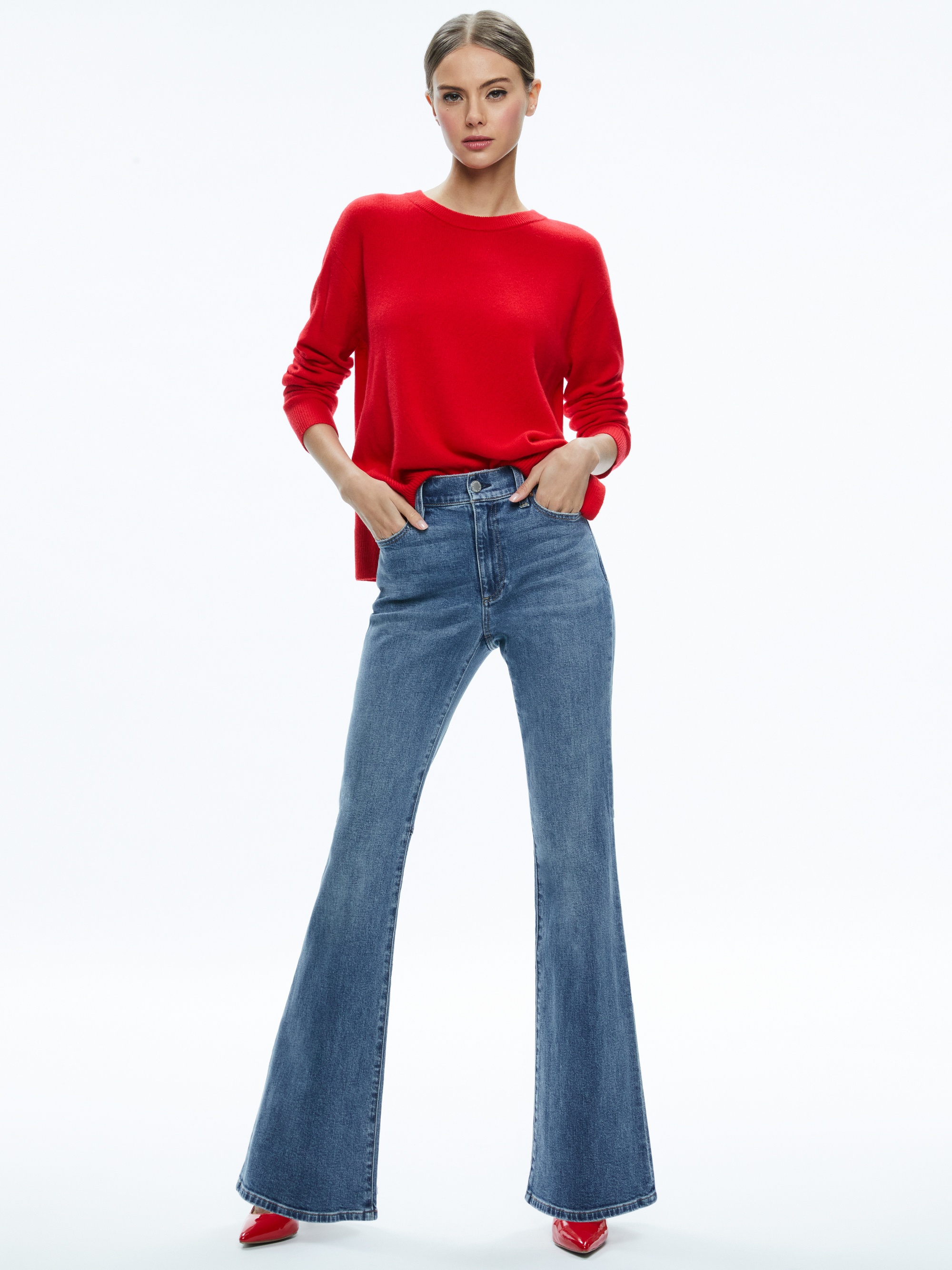 STACEY MID RISE BELL JEAN - 2