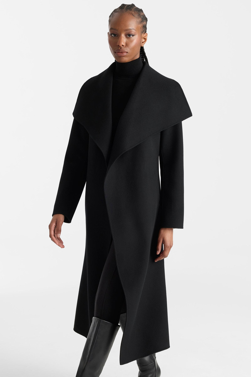 MAI-CN Double-face wool wrap coat 11