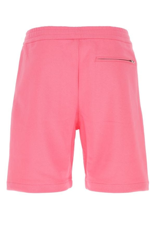 Fluo pink cotton bermuda shorts - 2