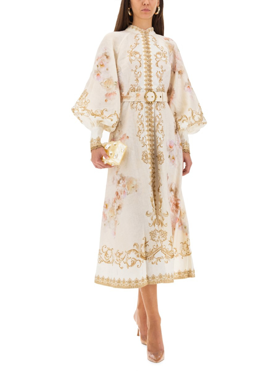 MIDI DRESS WITH BUTTONS HYPNOTIC - 2