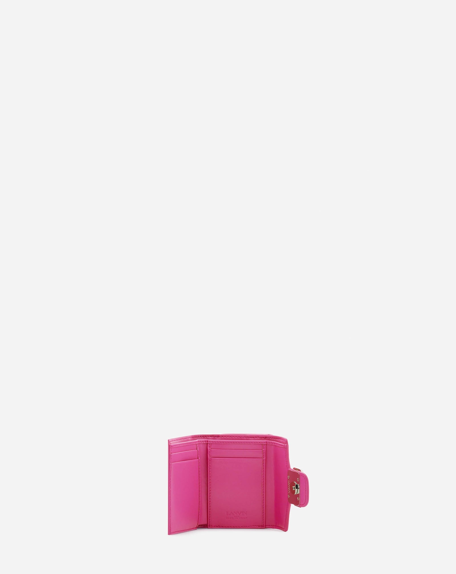 SMALL SHINY LEATHER CONTINENTAL PENCIL WALLET - 5