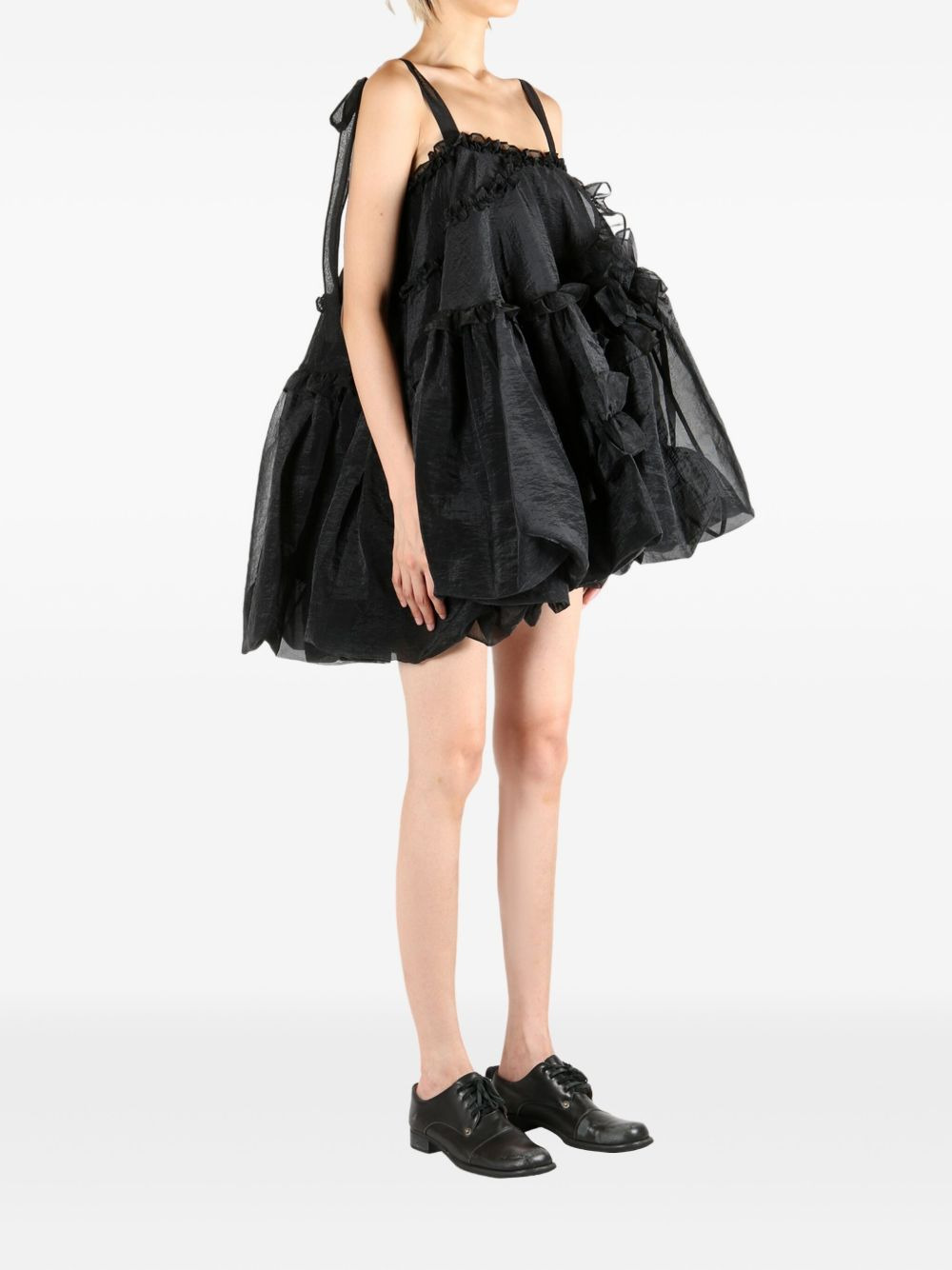 Cristina ruffled tie-strap mini dress - 2