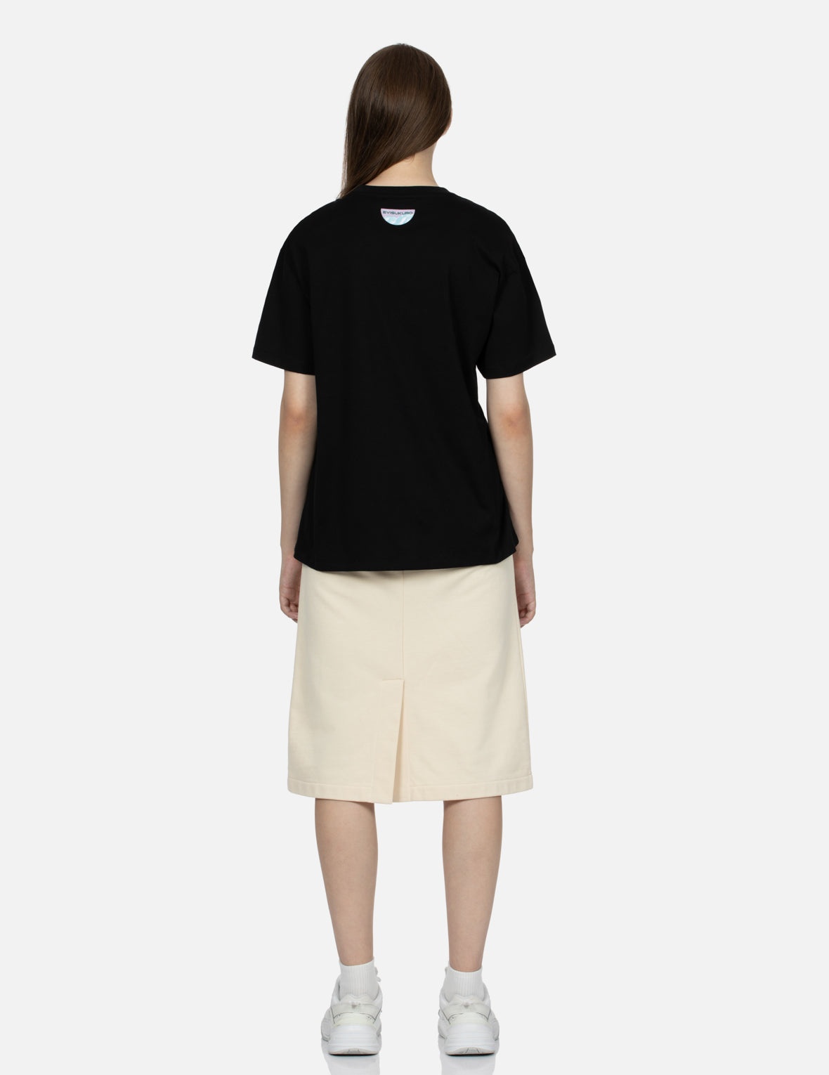 Logo and Heart Print Cut-out Relaxed Fit T-shirt - 6