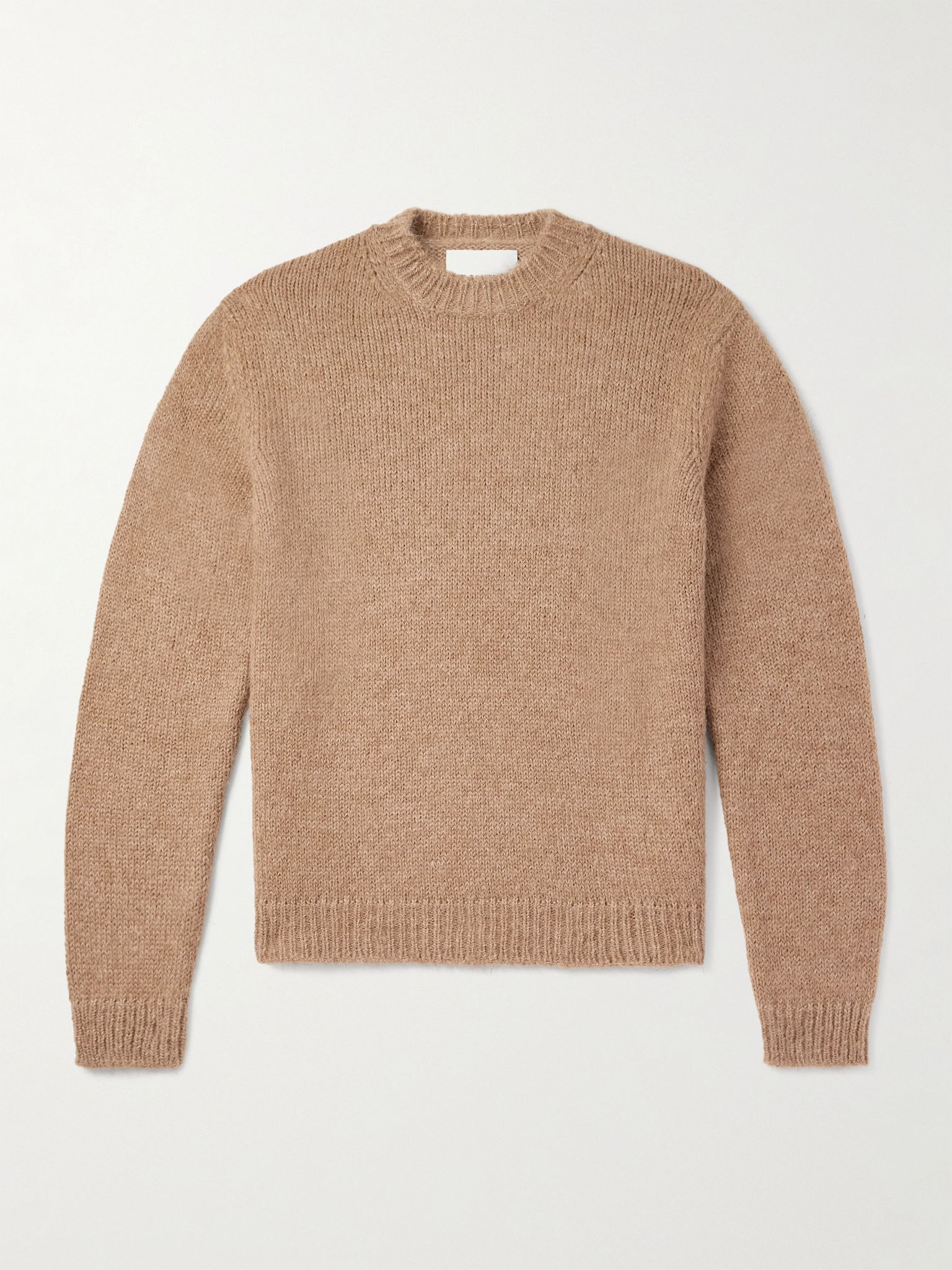Oversized Alpaca-Blend Sweater Brown - 1