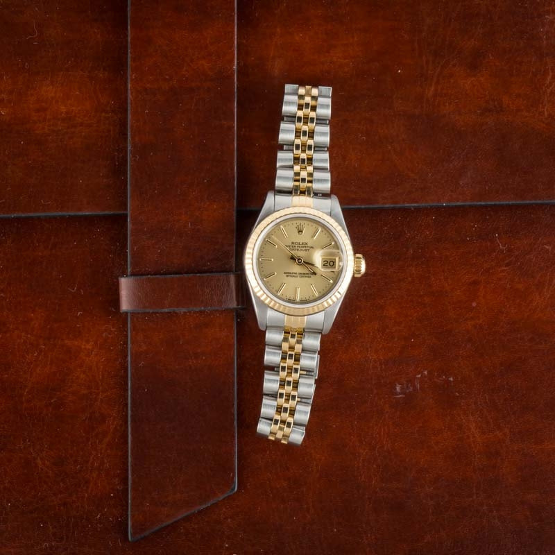 Lady Rolex Datejust Ref 69173 Champagne - 6