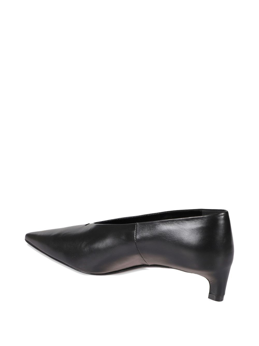 pointed-toe leather pumps - 3