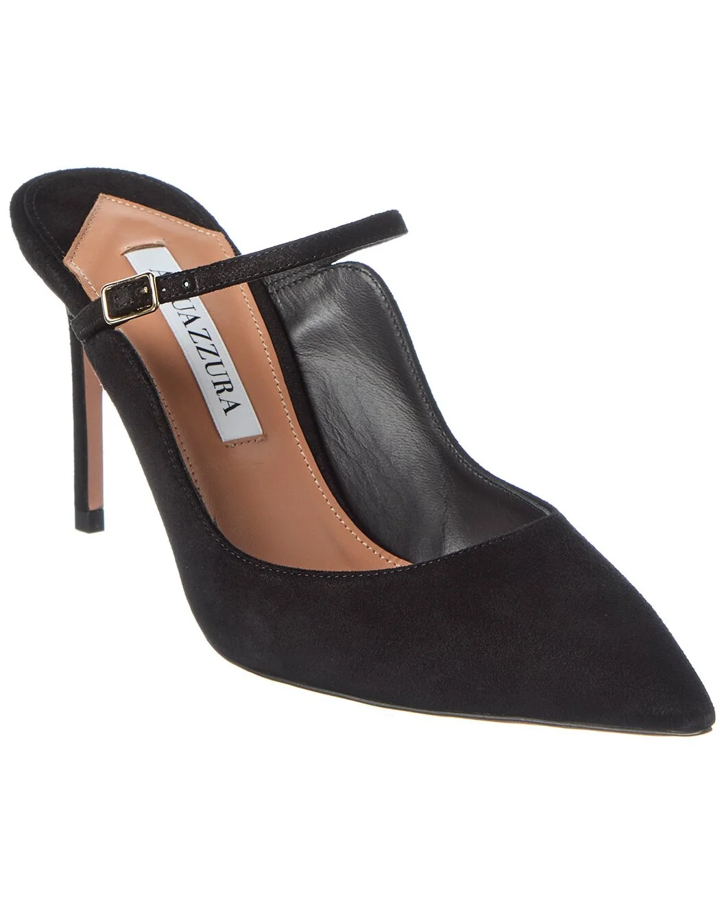 Aquazzura Bow 85 Suede Pump - 1