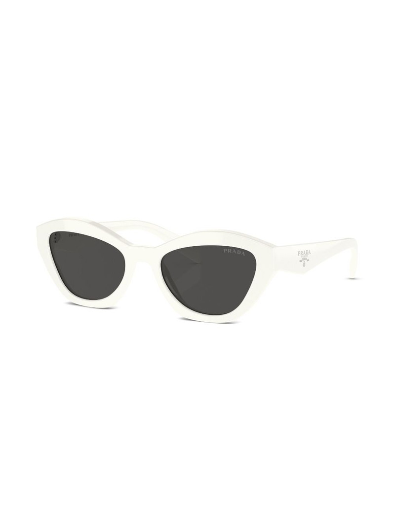Prada logo-lettering cat-eye sunglasses outlook
