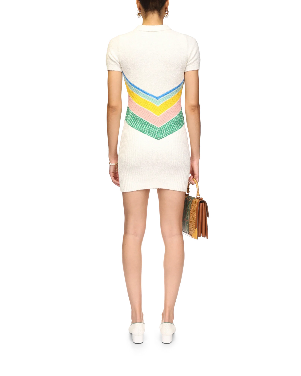 Boucle Chevron Dress - 4