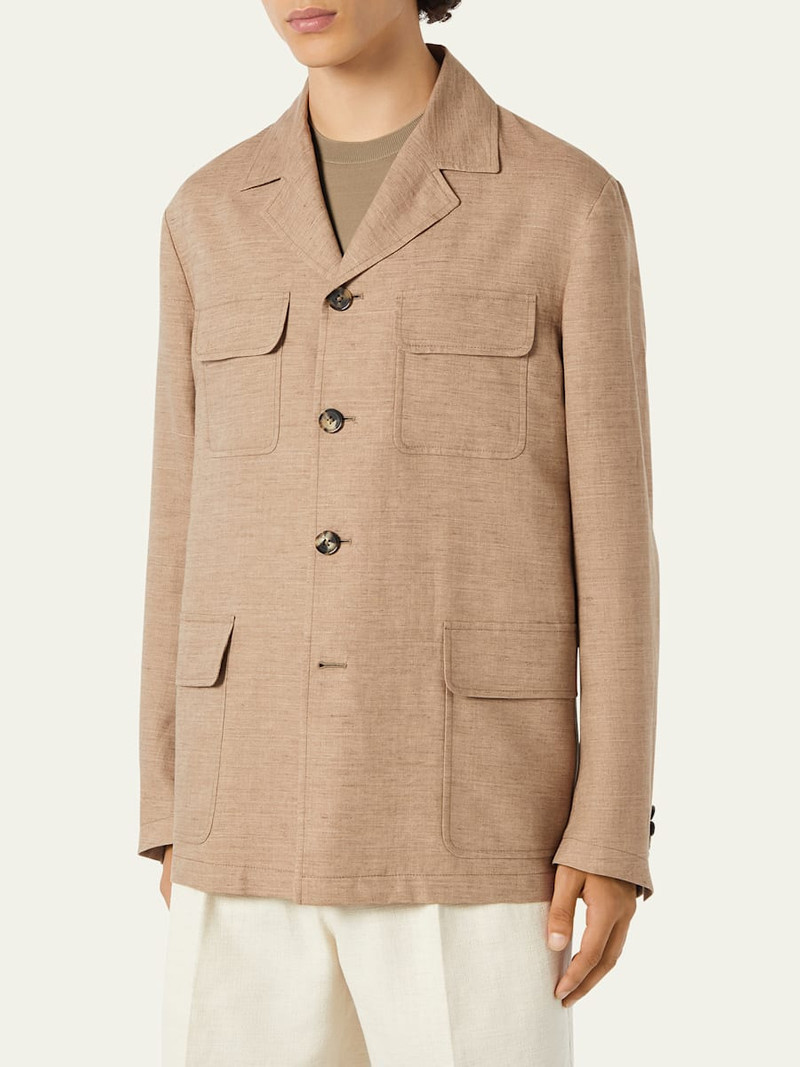Loro Piana Men's Dover Linen Jacket outlook