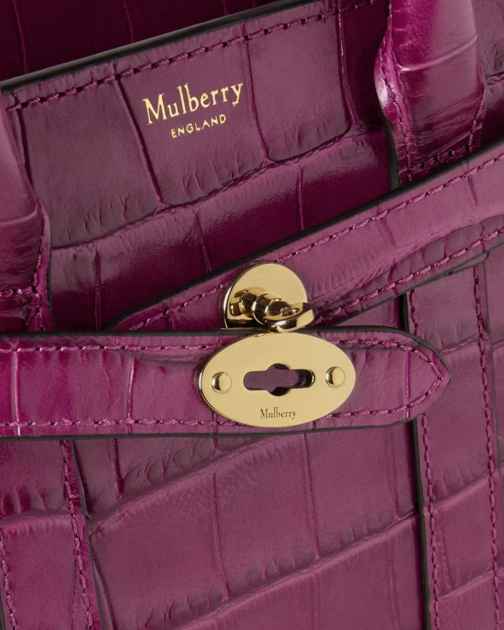 Micro Zipped Bayswater Orchid Bloom Shiny Small Croc - 5