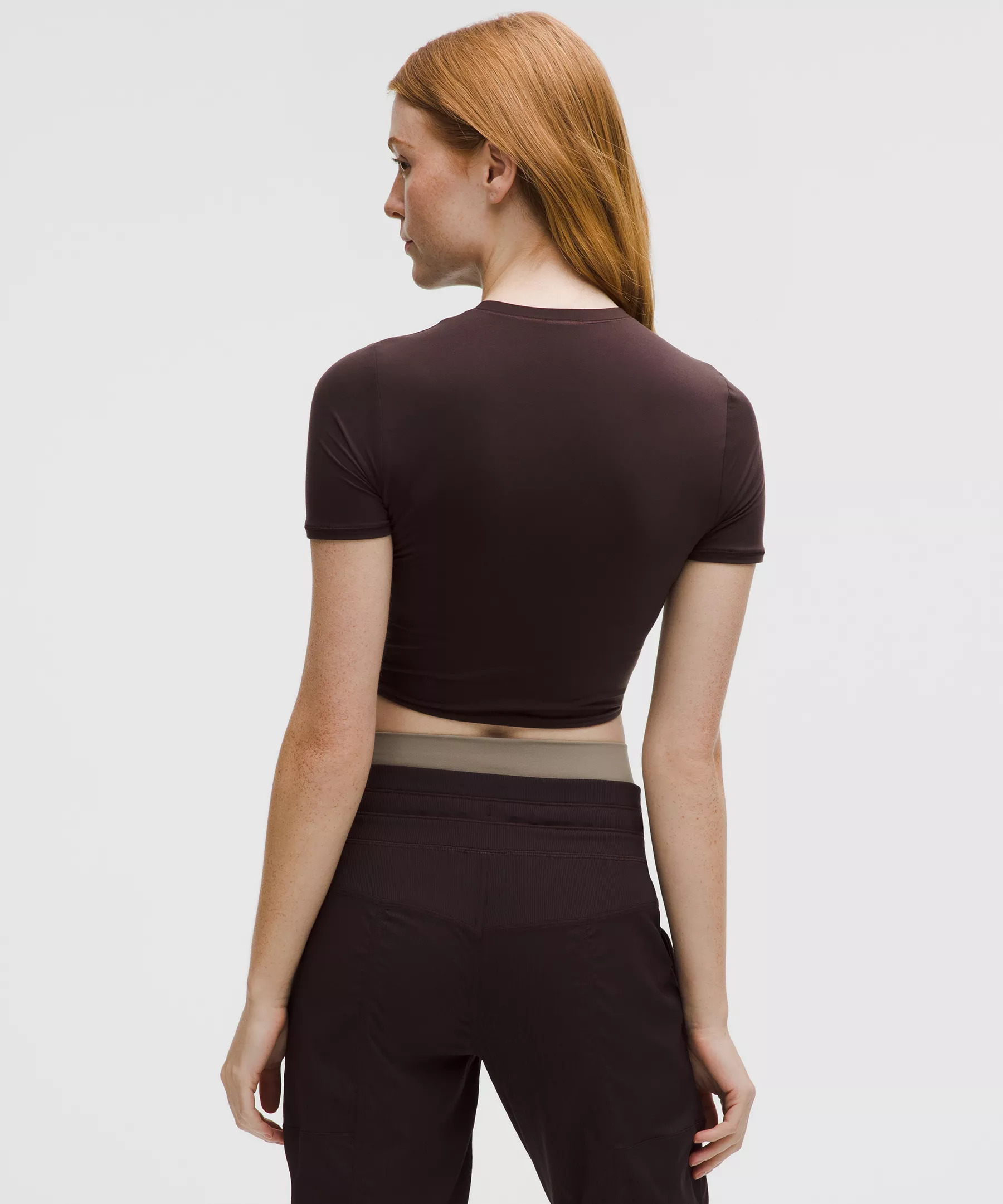 Wundermost Ultra-Soft Nulu Crewneck Cropped T-Shirt - 3