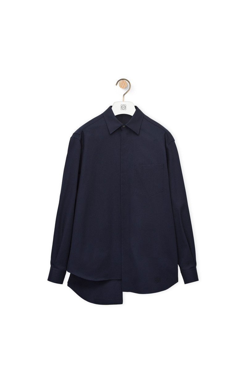 Asymmetric shirt in cotton 1