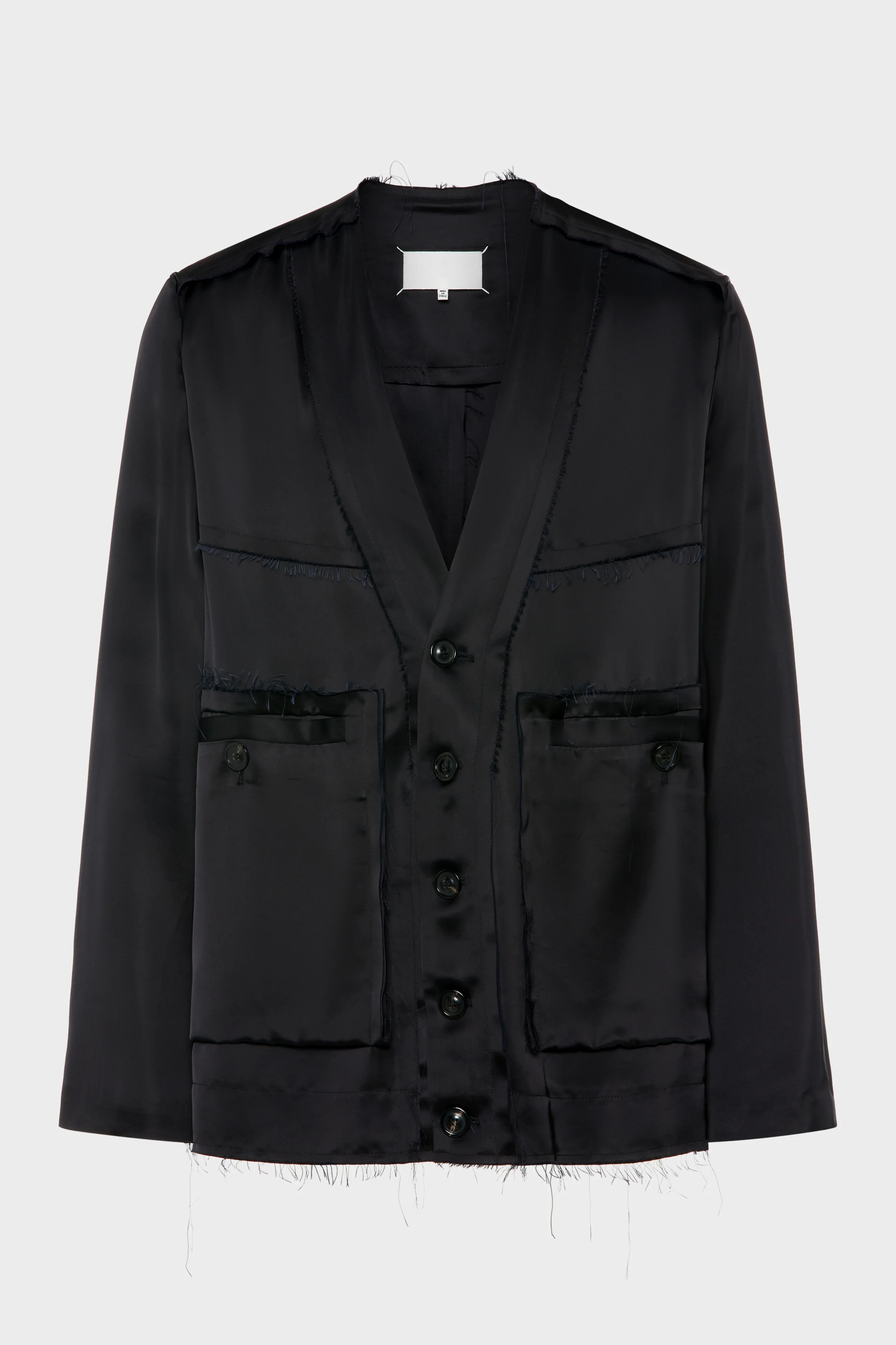 Patchwork Satin Jacket - 1