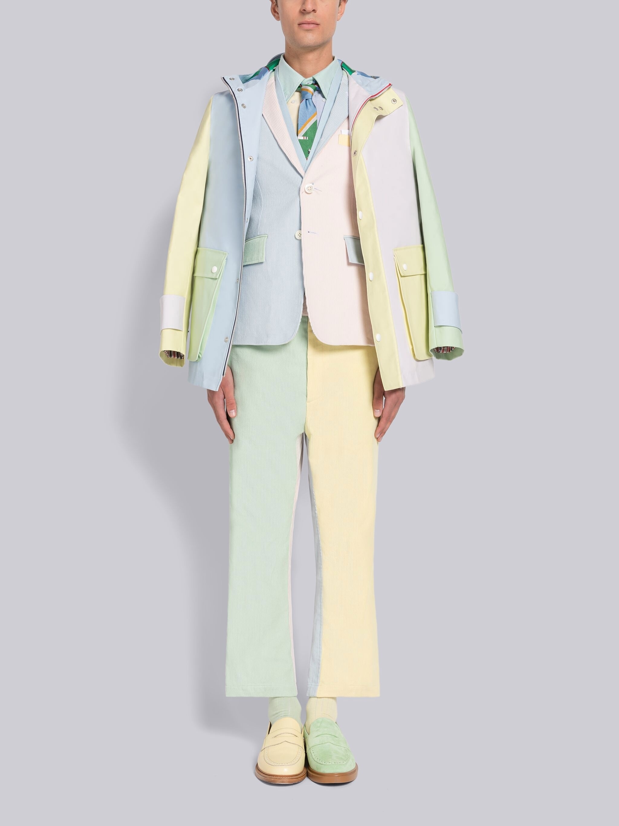 FUN-MIX OXFORD SATIN WEAVE 4-BAR STRAIGHT FIT SHIRT - 5