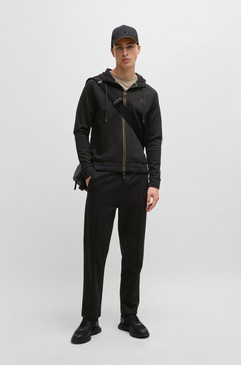 BOSS ZIP-UP HOODIE WITH DOUBLE B MONOGRAM outlook