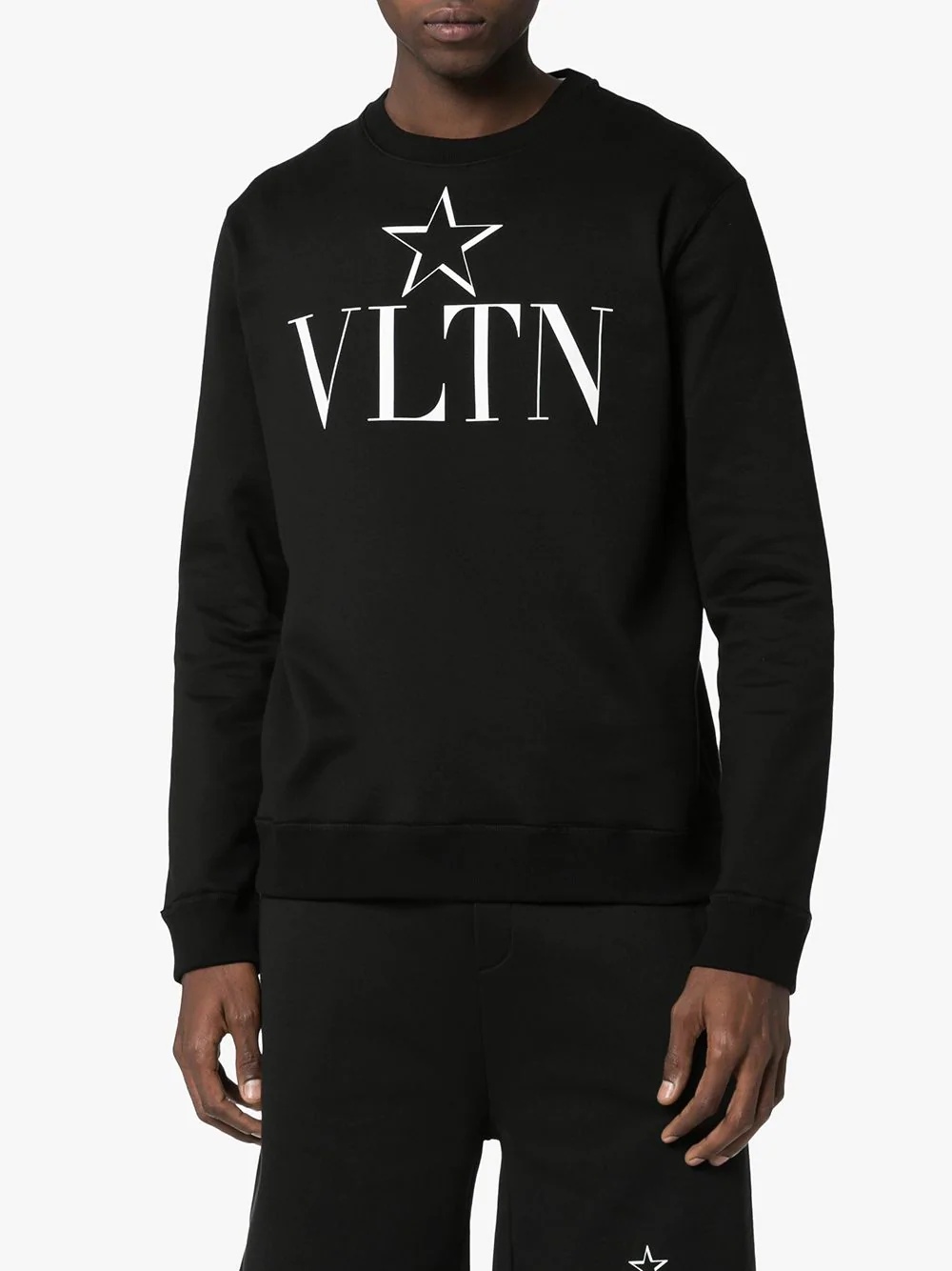 VLTNSTAR logo-print cotton-blend sweatshirt - 3