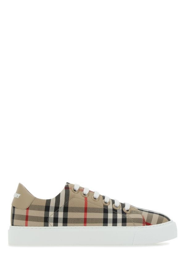 スニーカー Burberry Embroidered canvas sneakers Burberry Jack Check Low-Top Sneakers | Neiman Marcus