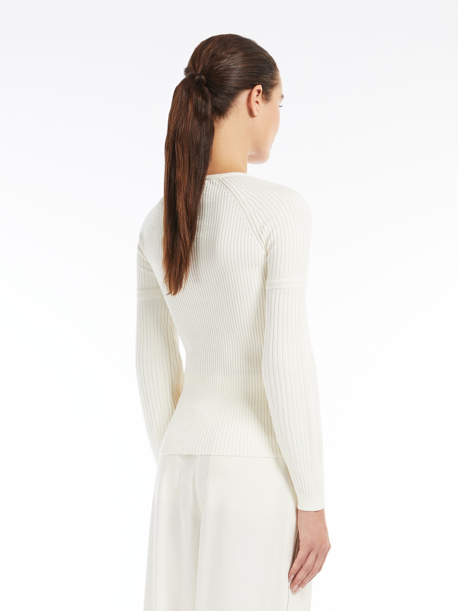 GIOIOSA Cotton V-neck jumper - 4