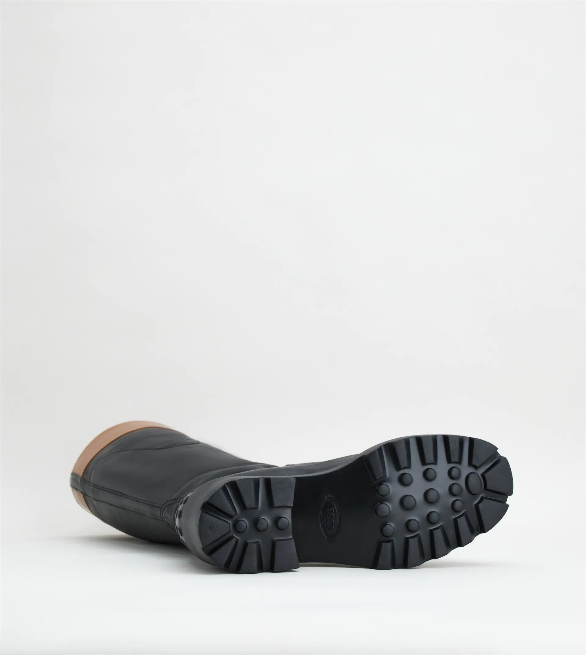 BOOTS IN LEATHER - BLACK - 5