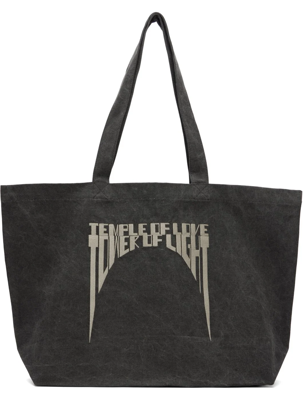 Gray Tower Canvas Embroidered Shopper Tote - 1