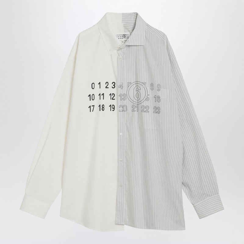 MM6 Maison Margiela Numeric Signature poplin shirt - 1