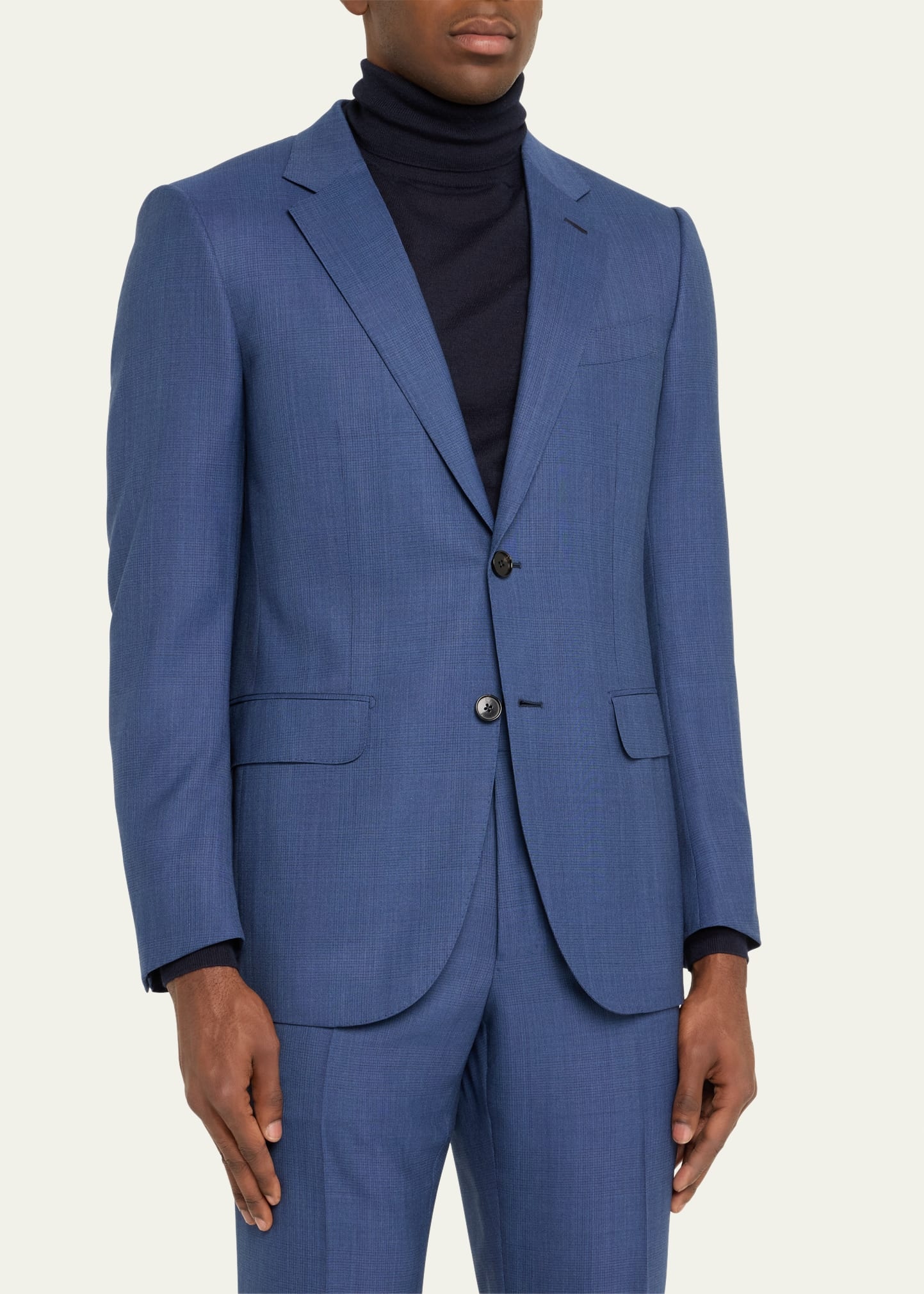 Men's Centoventimila Wool Suit - 4