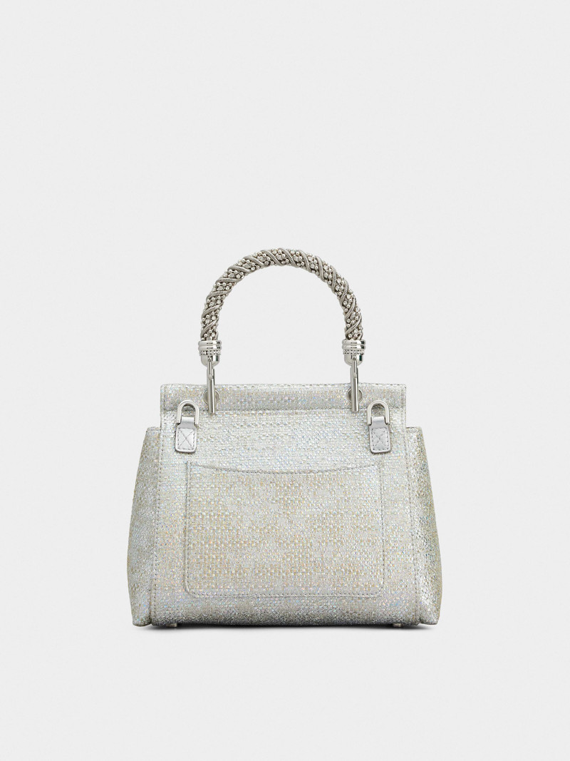 Viv' Cabas Jewel Flower Strass Buckle Mini Bag in Fabric 5