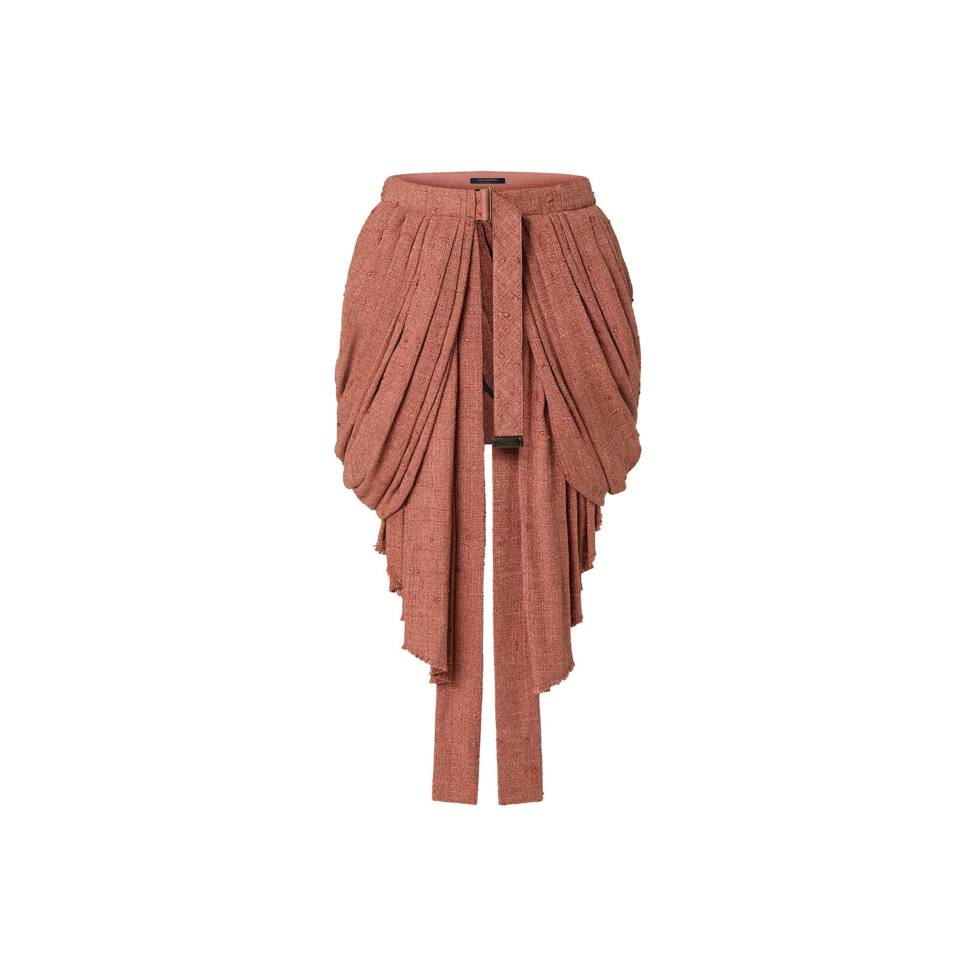 Draped Linen Layering Skirt - 1