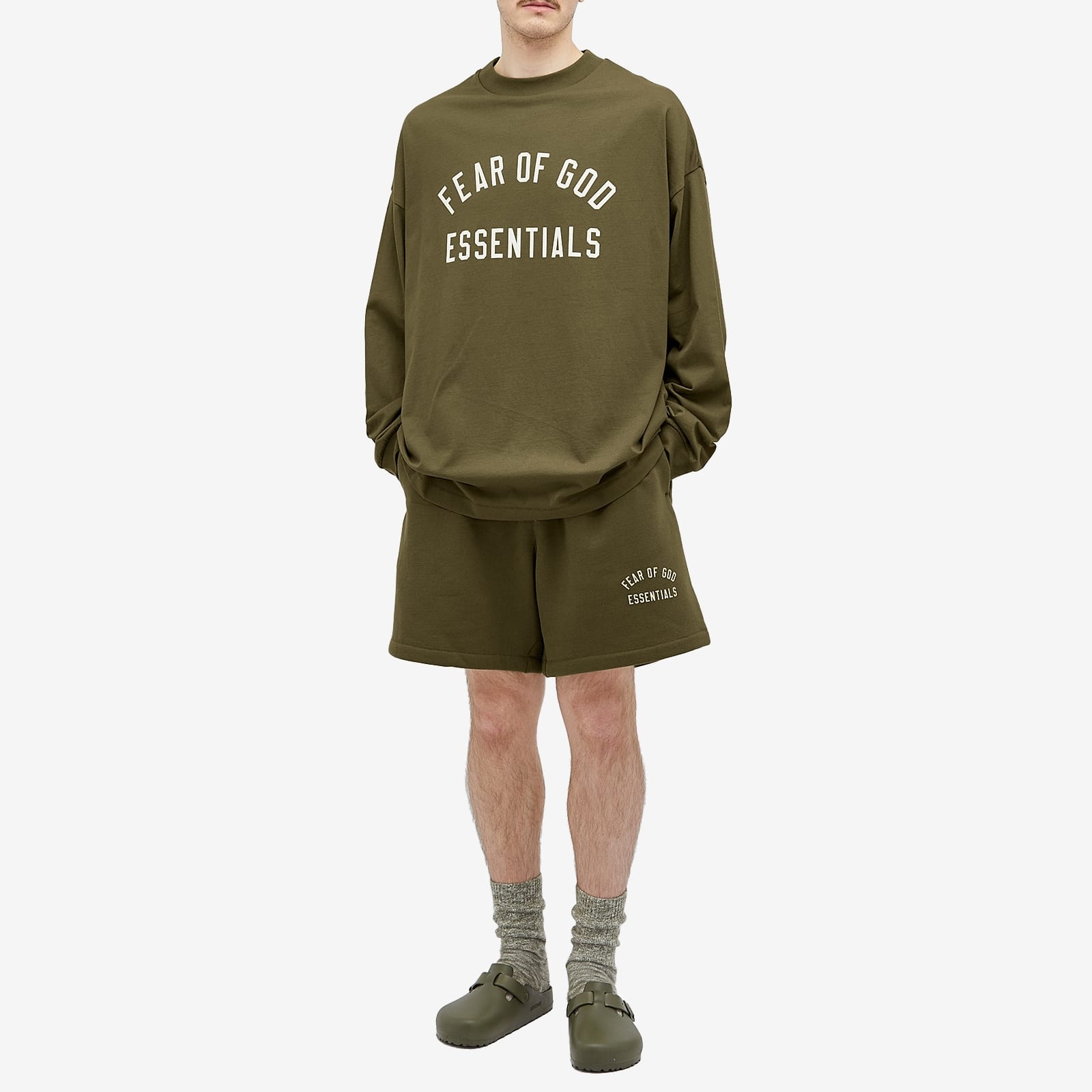 Fear of God ESSENTIALS Fleece Soccer Short - 4