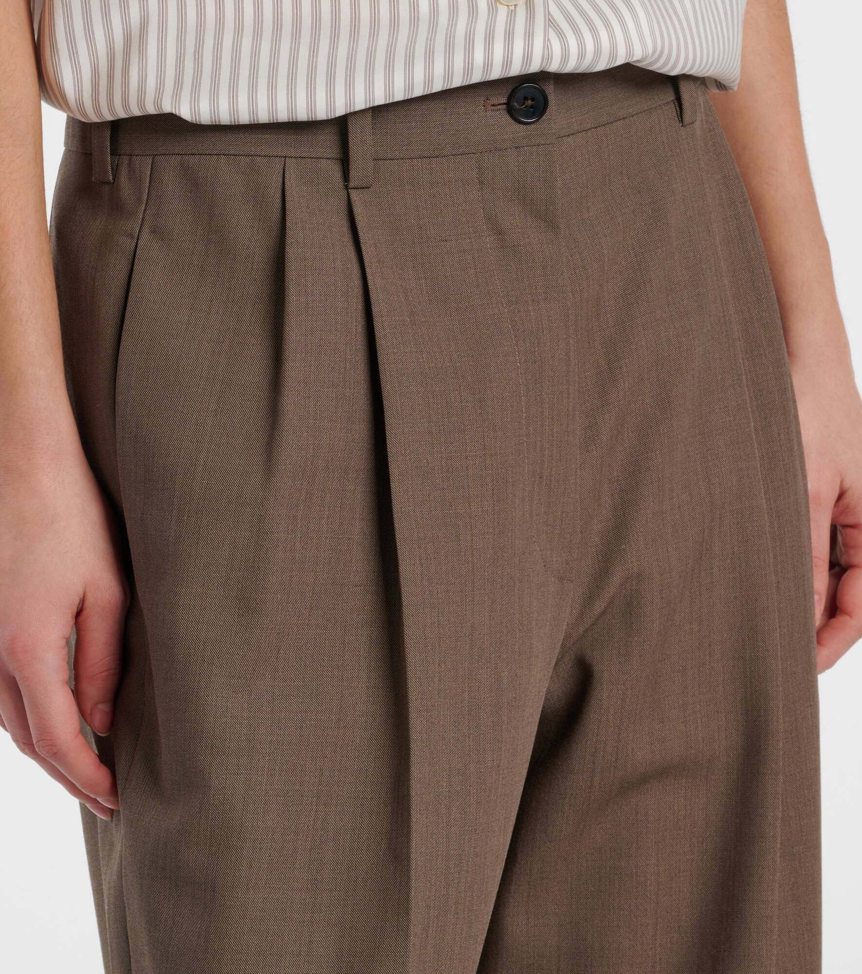 Bryce wool and silk straight pants - 4