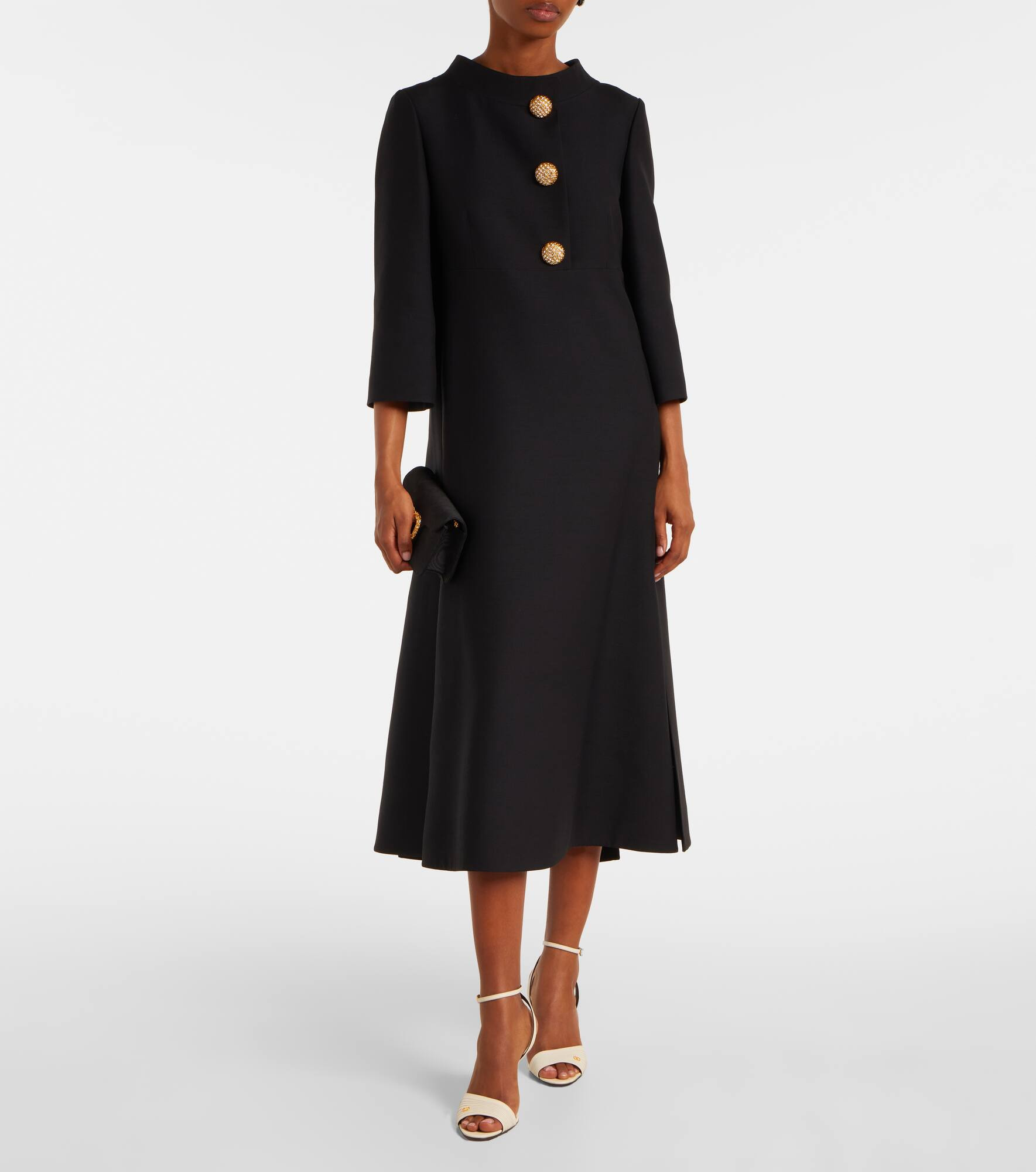 Crepe Couture midi dress - 2