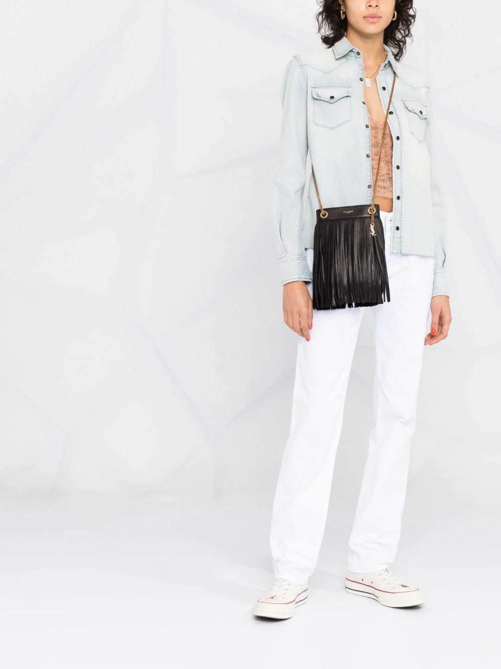 fringe-detail crossbody bag - 2