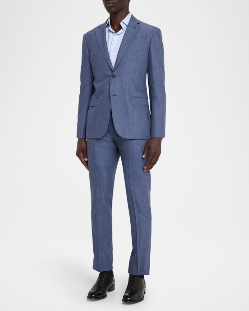 EMPORIO ARMANI Men's G Line Wool Super 130s Micro-Check Two-Piece Suit outlook