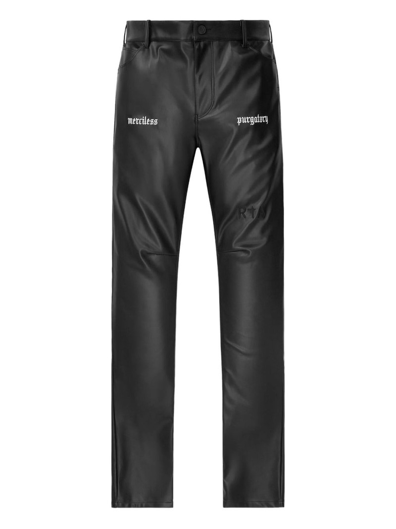 merciless faux-leather jeans 1