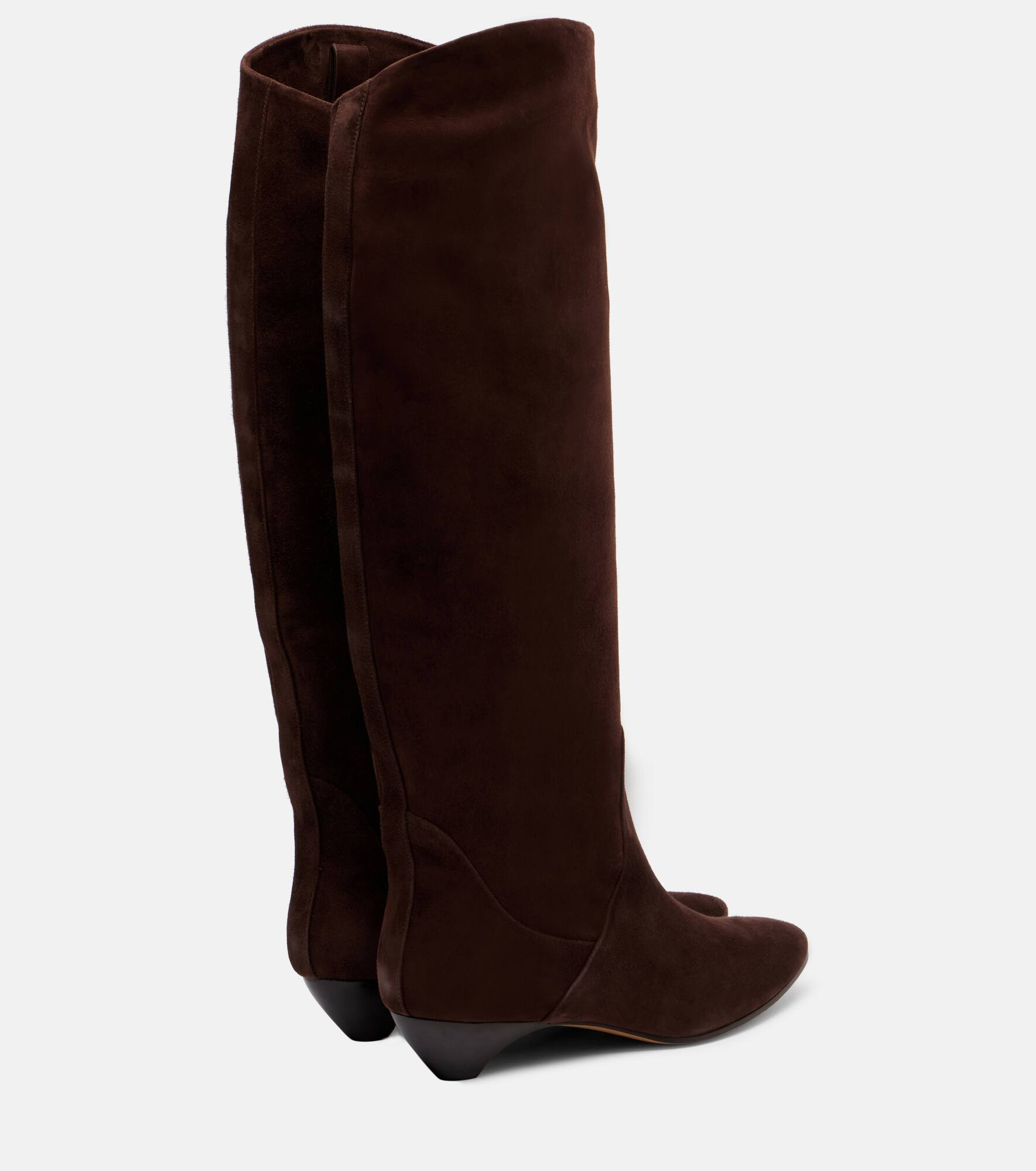 Allegra suede knee-high boots - 2