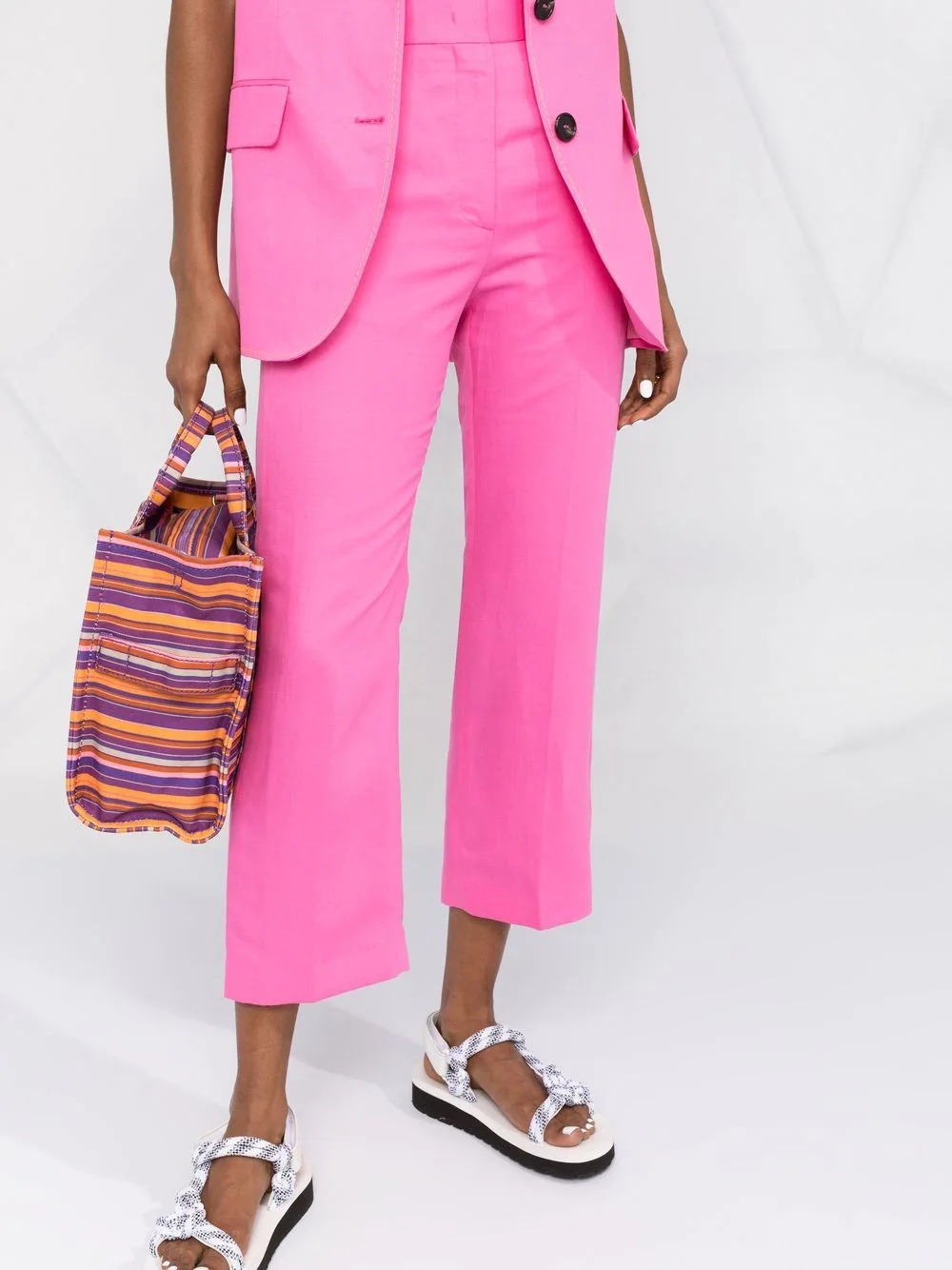 cropped tailored trousers - 10