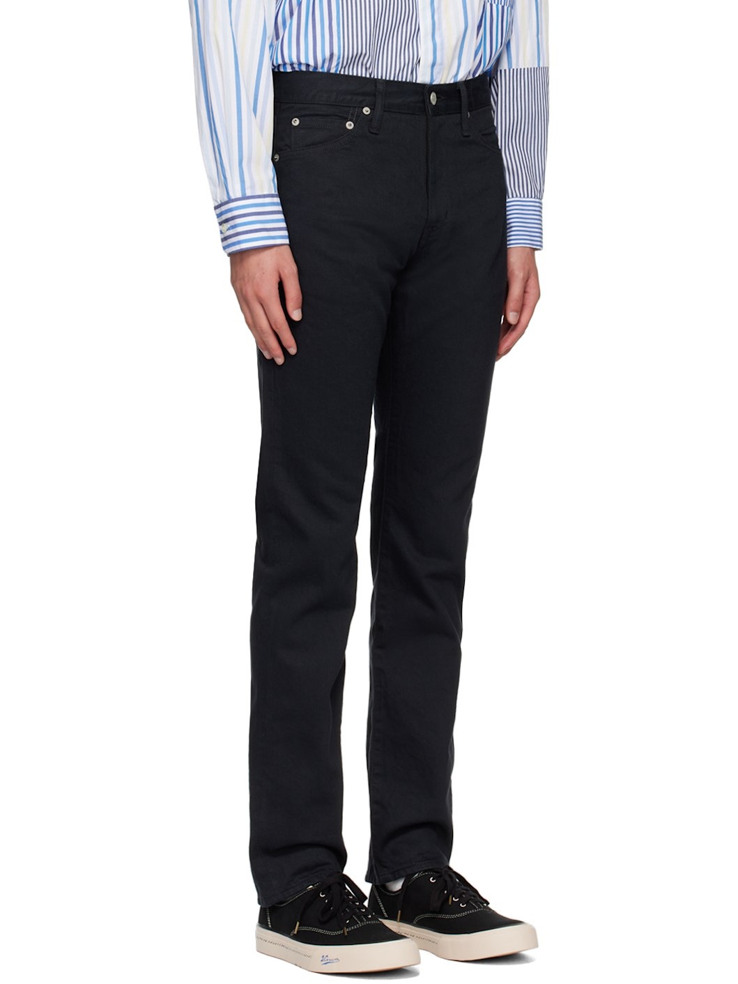 Black Social Sculpture Jeans - 2