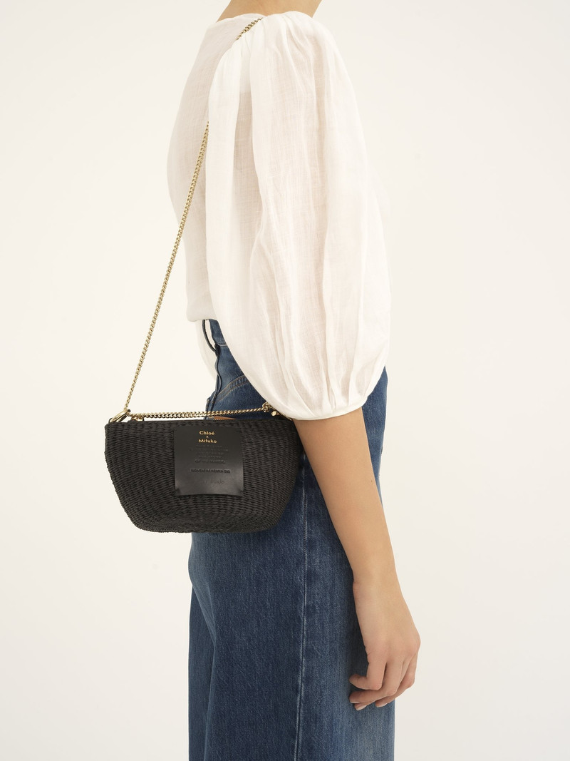 Chloé CHLOÉ ZIPPERED MINI BASKET WITH CHAIN outlook