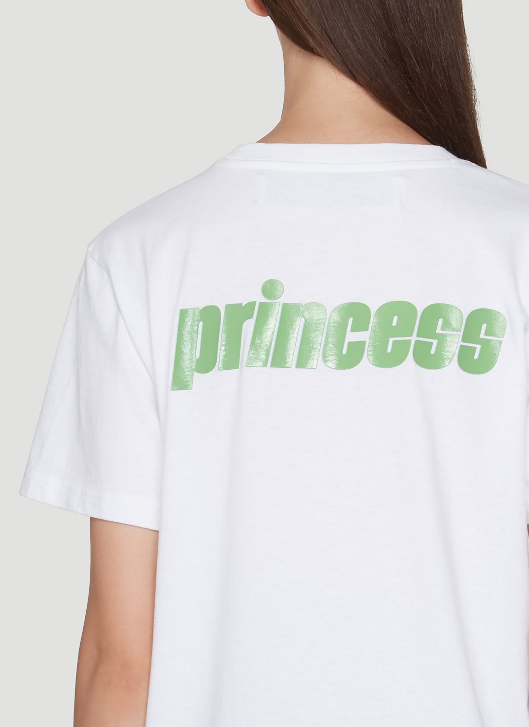 Off-White Women Princess Logo Print T-Shirt - 5