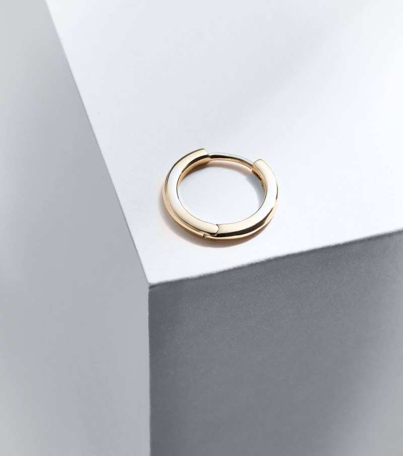 14kt gold single hoop earring 5