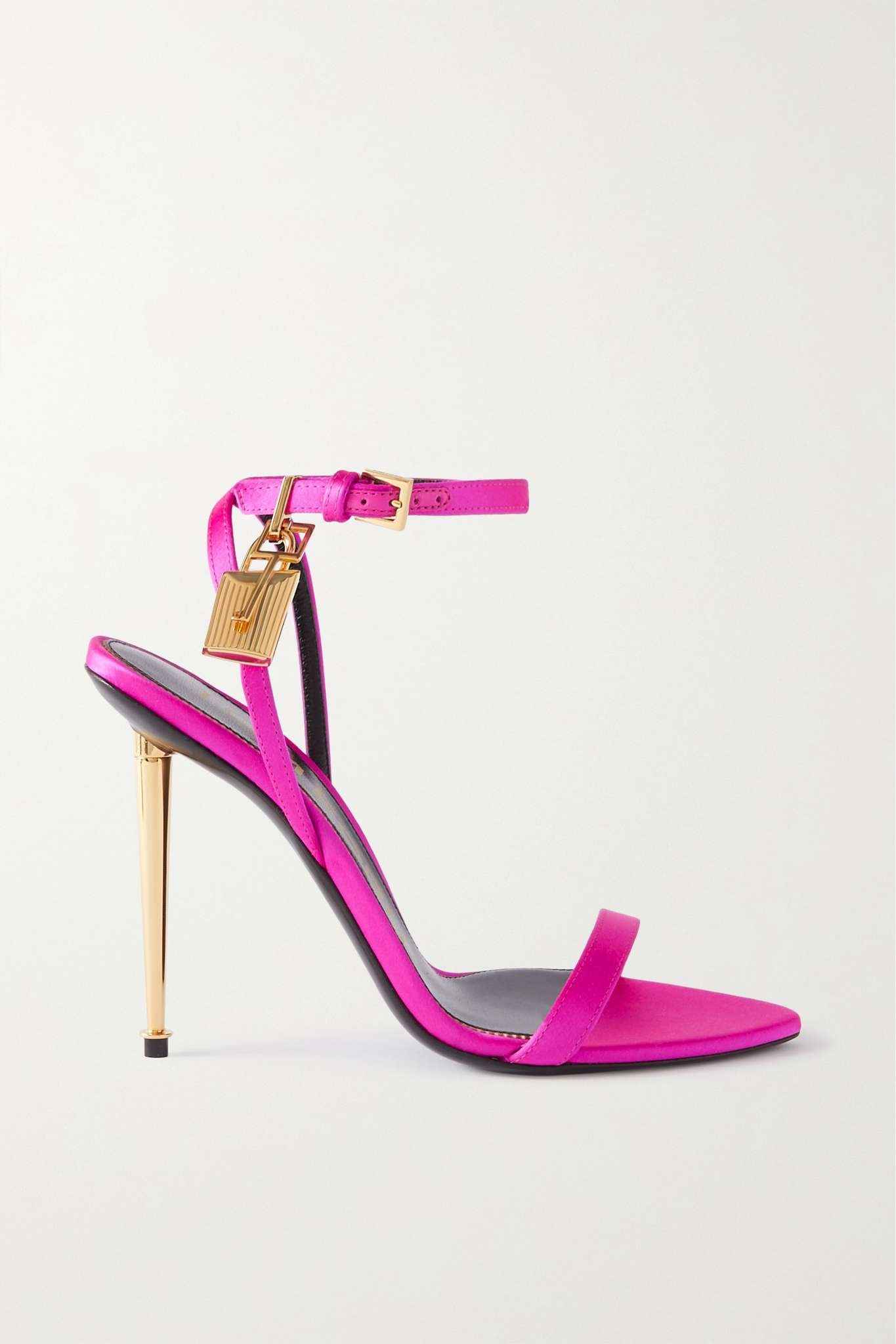 Padlock satin sandals - 1