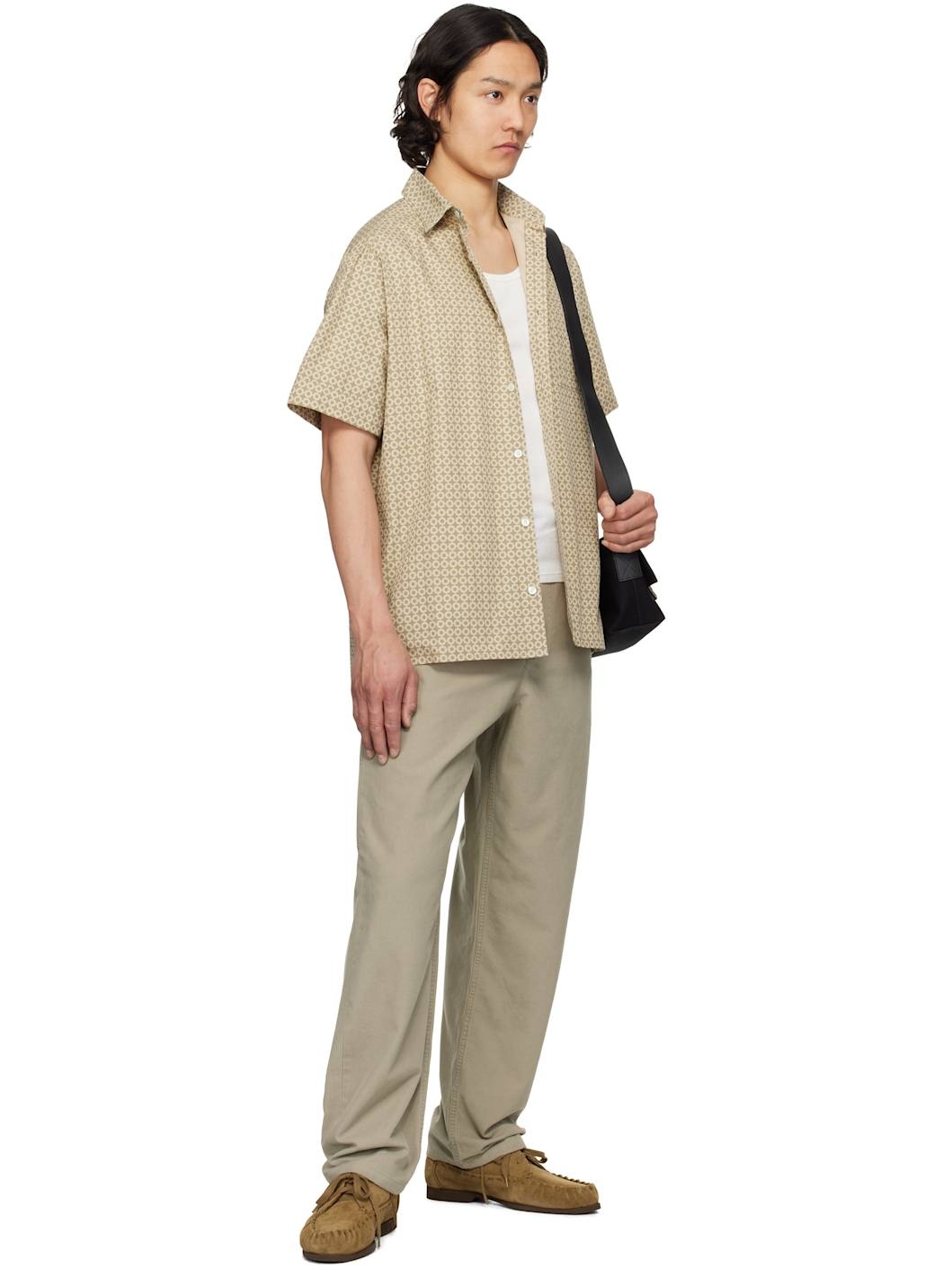 Khaki Ross Short-Sleeve Shirt - 4